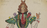 Mstislav Doboujinsky. A sketch of the costume. 
